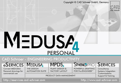MEDUSA4 Personal ist CAD Schroers kostenloses CAD-System für Windows