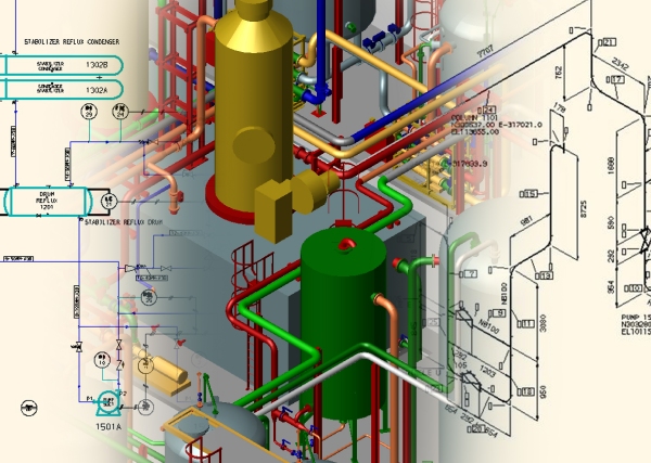 CAD Schroers R&I-Software ist nahtlos mit dem M4 PLANT 3D-Anlagenbau verbunden